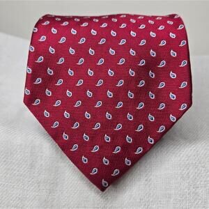 Brooks Brothers "346" Red w/ Small Blue Pattern Men's Tie
